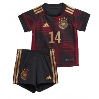 Dětský Fotbalový dres Německo Jamal Musiala #14 MS 2022 Venkovní Krátký Rukáv (+ trenýrky)